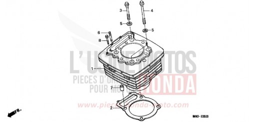 CYLINDRE NX650W de 1998